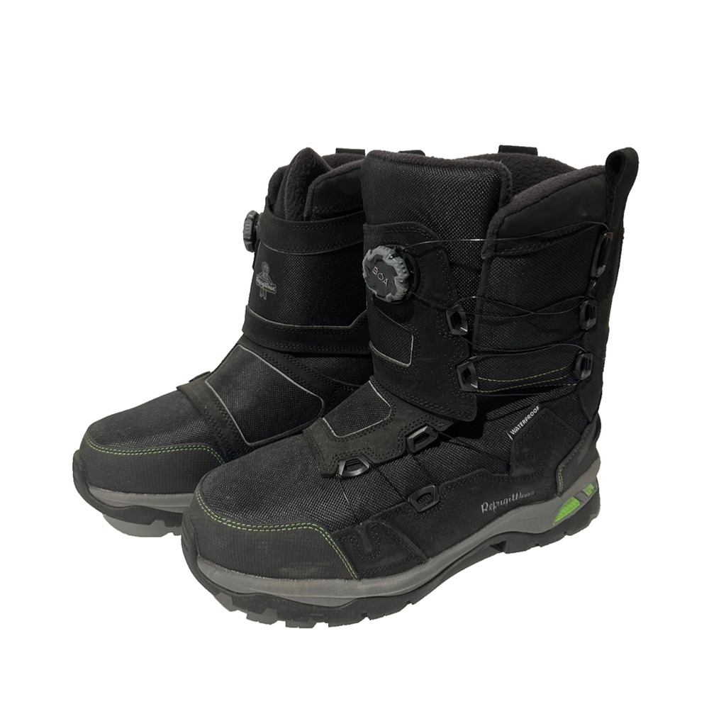 RefrigiWear Extreme Double Dial Pac Boot Waterproof Insulated Black Mens Size 11